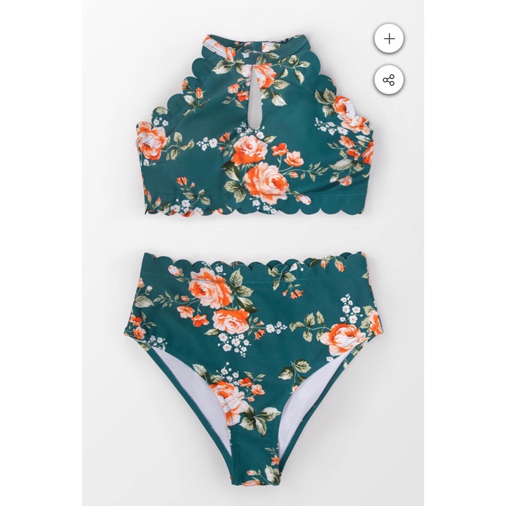 Cupshe  two piece high waisted swimsuit